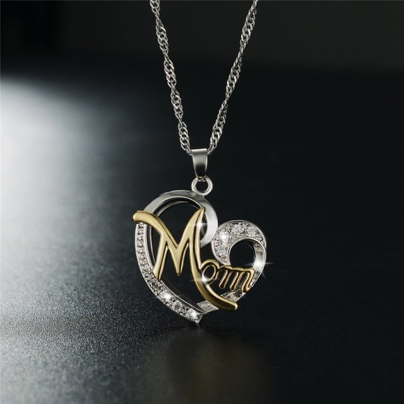 “Mom” in my Heart 925 Necklace - Picture 9 of 13